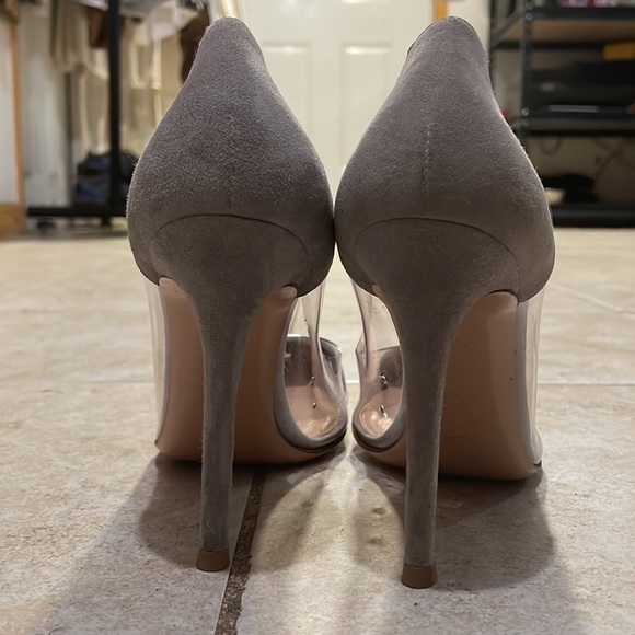 $815 Gianvito rossi plexi 100 silver size 361/2 - Picture 5 of 10